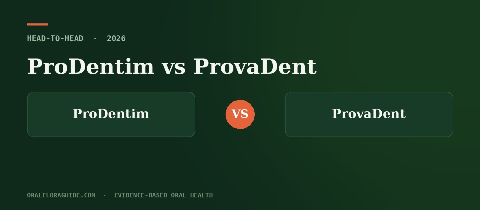 ProDentim vs ProvaDent 2026
